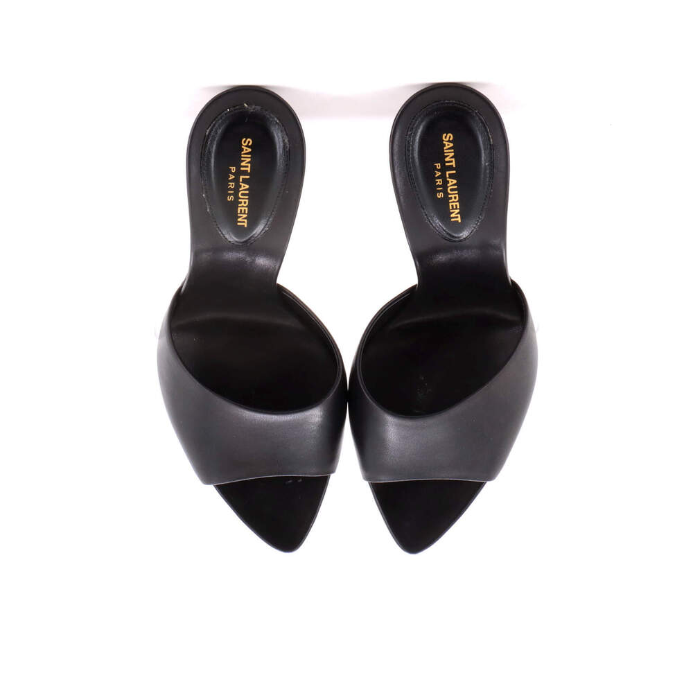 Saint Laurent 105 Women's Suite Mule Sandals Leather - Picture 2 of 6